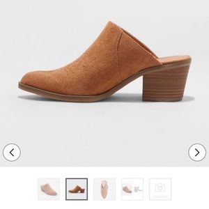 Suede mules